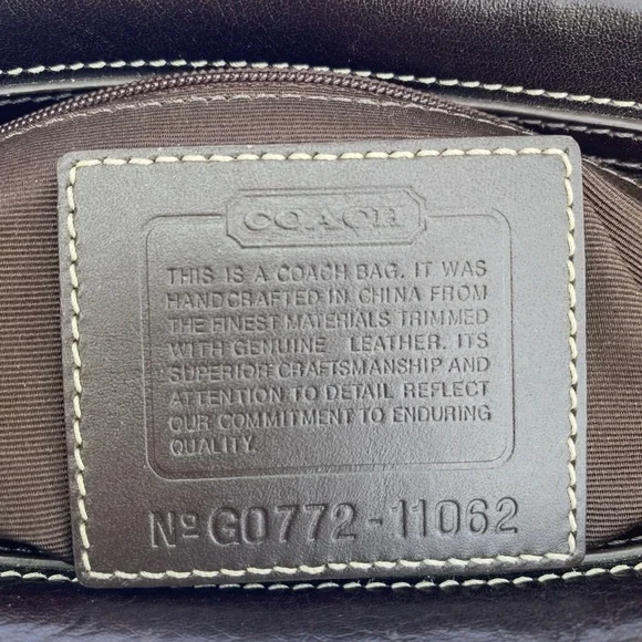 Coach 11062  Hampton Signature Handbag Brown on Brown - Picture 11 of 16